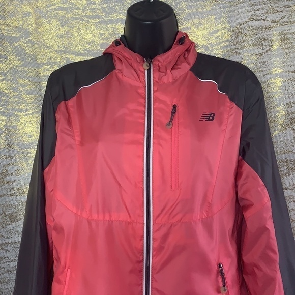 NEW Balance Pink/Grey Full Zip Up Lightweight Jacket Size M - Picture 3 of 13